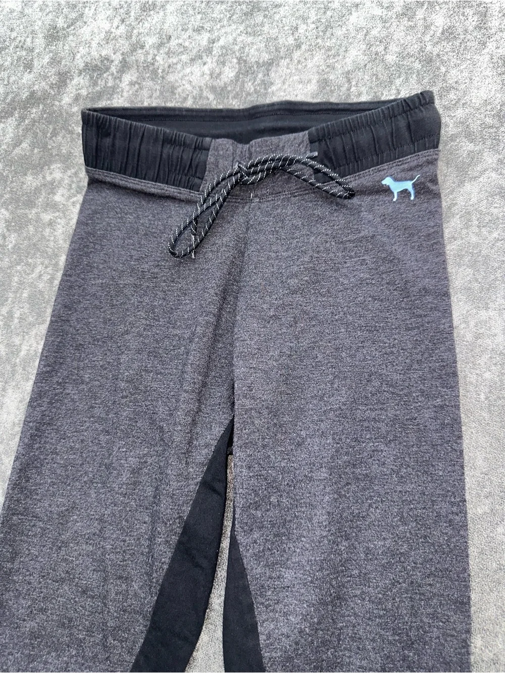 PINK Victoria's Secret Bright Blue Long-Sleeve Logo Tee & leggings (SET)
